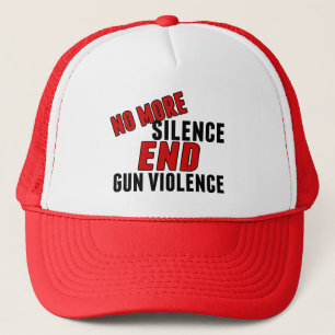 No More Silence End Gun Violence Women's Trucker Hat