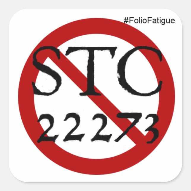 no more STC 22273 sticker (Front)