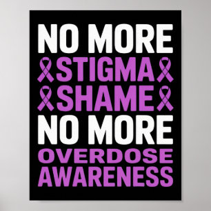 No More Stigma Shame Awareness For Mental Health W Poster