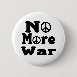 No More War! 6 Cm Round Badge