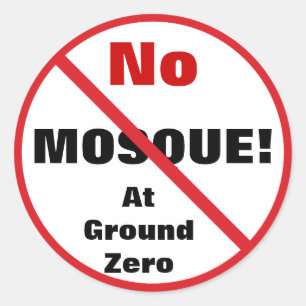 No Mosque Sticker
