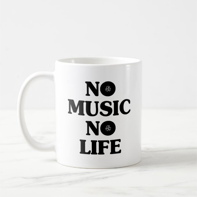 NO MUSIC NO LIFE COFFEE MUG (Left)