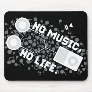 NO MUSIC, NO LIFE. MOUSE MAT