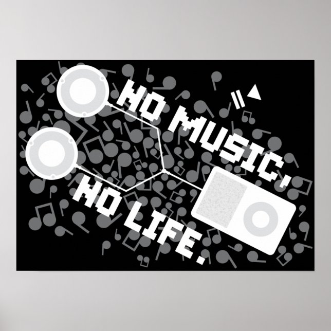 NO MUSIC, NO LIFE. POSTER (Front)