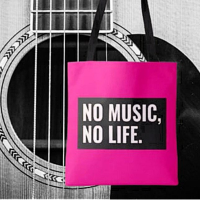 No Music No Life Tote – Carry the Rhythm (Creator Uploaded)