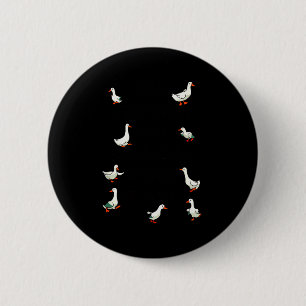 No My Ducks Are Certainly Not In A Row Funny Duck  6 Cm Round Badge