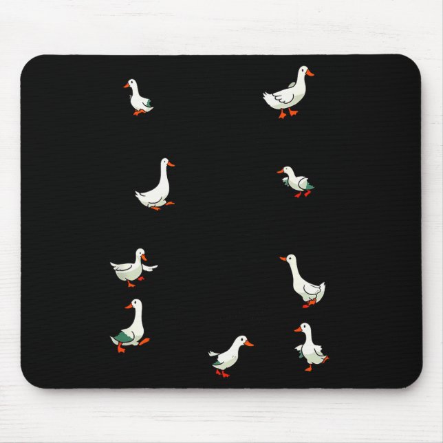 No My Ducks Are Certainly Not In A Row Funny Duck  Mouse Mat (Front)