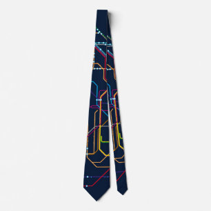 No name transport map tie