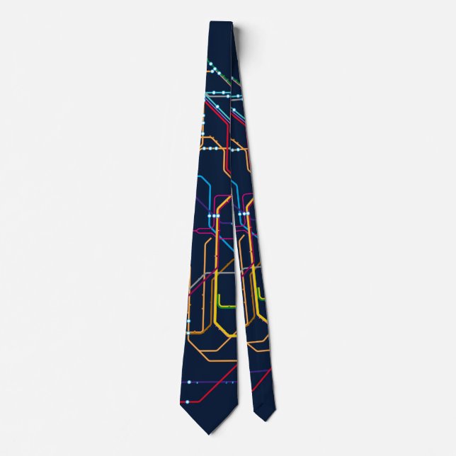 No name transport map tie (Front)