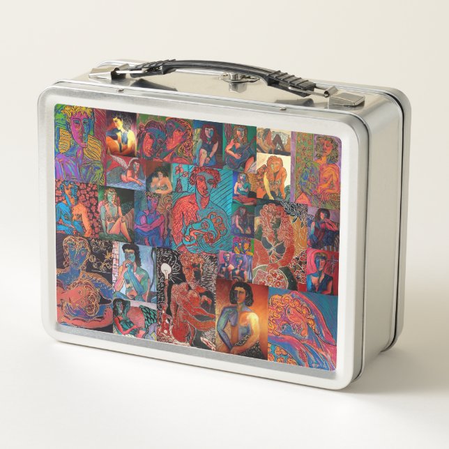 No Naughty Bits!! Home & Living Metal Lunch Box (Back)