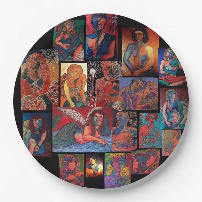 No Naughty Bits!! Party Supplies & Decor Paper Plate (Front)