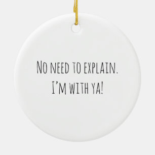 No Need To Explain! Ceramic Tree Decoration