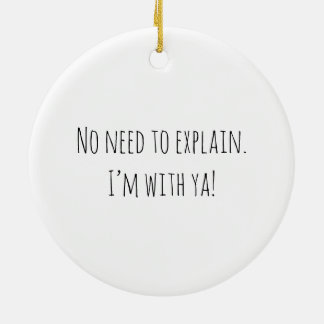 No Need To Explain! Ceramic Tree Decoration