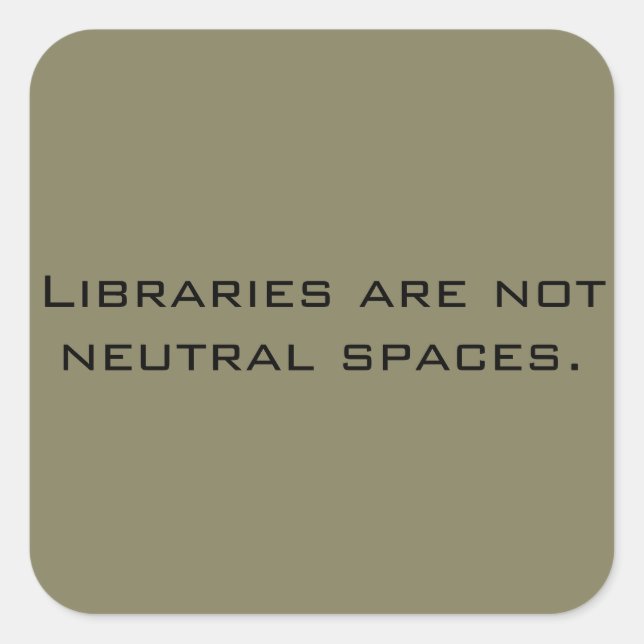 No Neutral Libraries sticker (Front)