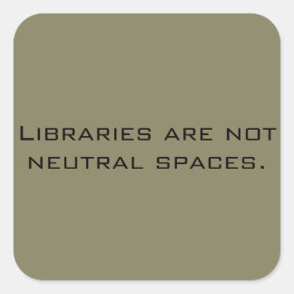 No Neutral Libraries sticker