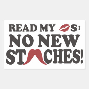 No New Staches custom stickers