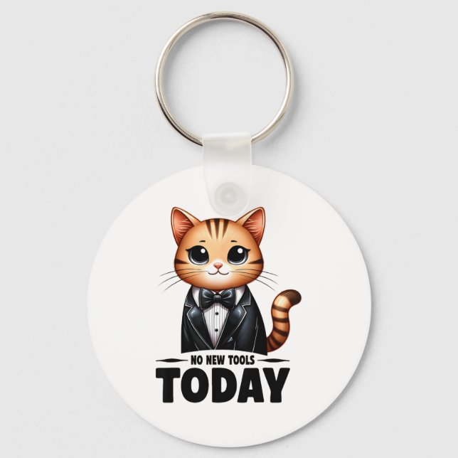 No New Tools Today Funny  Key Ring (Front)