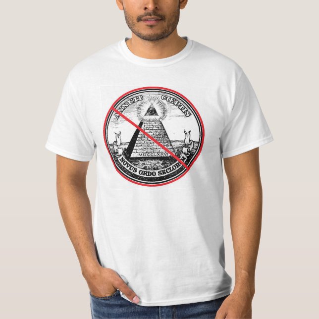 No New World Order Illuminati T-Shirt (Front)