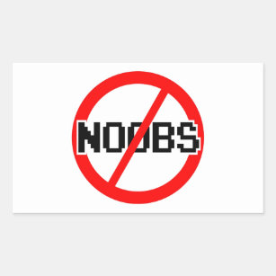 Noobs.' Sticker