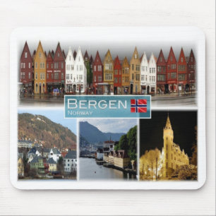 NO Norway - Bergen - Mouse Mat