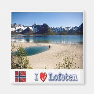 NO - Norway - Lofoten - Panorama I Love Magnet