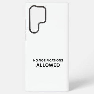 No Notifications Allowed Minimalist Technical Samsung Galaxy Case