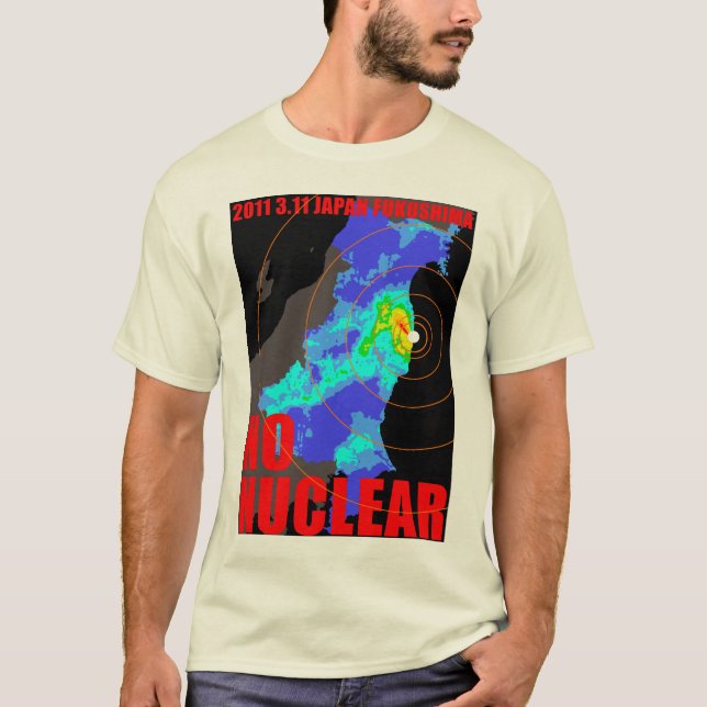 NO NUCLEAR MAP T-Shirt (Front)