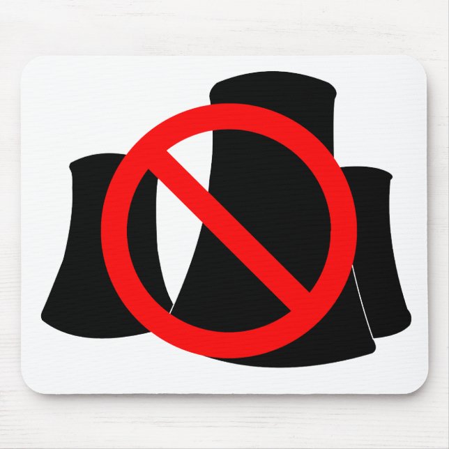 No Nuclear Power Mouse Mat (Front)