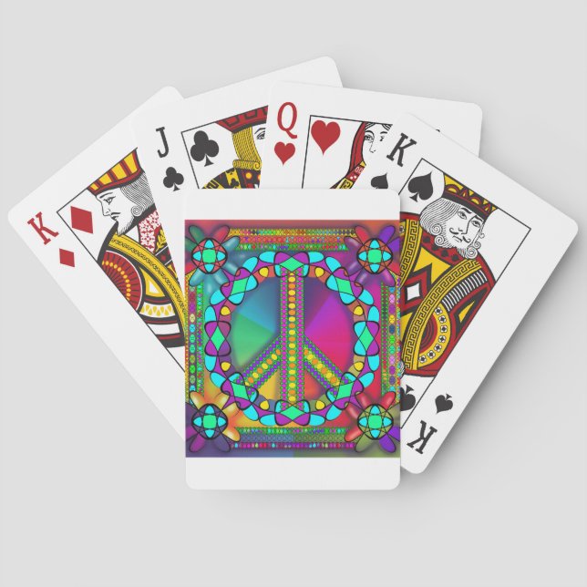 no nuke zone coloured playing cards (Back)