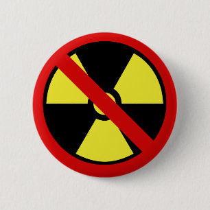 No Nukes 6 Cm Round Badge