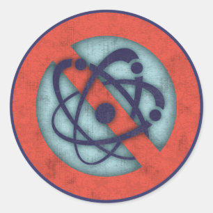 No Nukes Classic Round Sticker