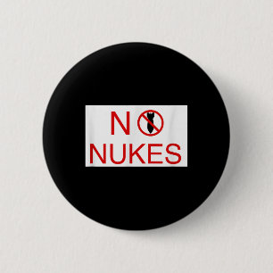 No Nukes Please Anti War Awareness World Peace New 6 Cm Round Badge