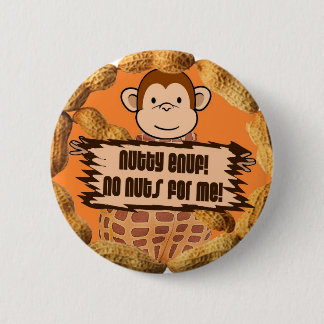 No Nuts for Me 6 Cm Round Badge
