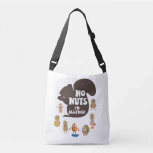No Nuts I'm Allergic Peanut Allergy Awareness Crossbody Bag