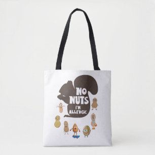 No Nuts I'm Allergic Peanut Allergy Awareness Tote Bag