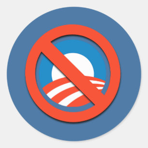 NO "O" CLASSIC ROUND STICKER