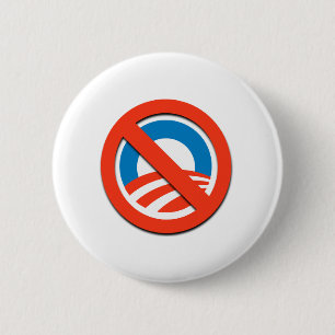 NO "O" / No Obama 6 Cm Round Badge