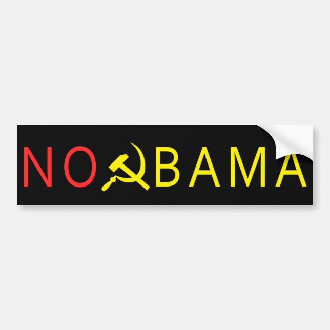 No Obama Bumper Sticker (Front)