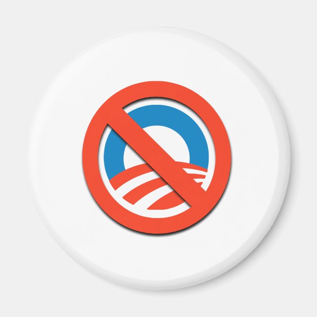 NO OBAMA / NO O MAGNET (Front)