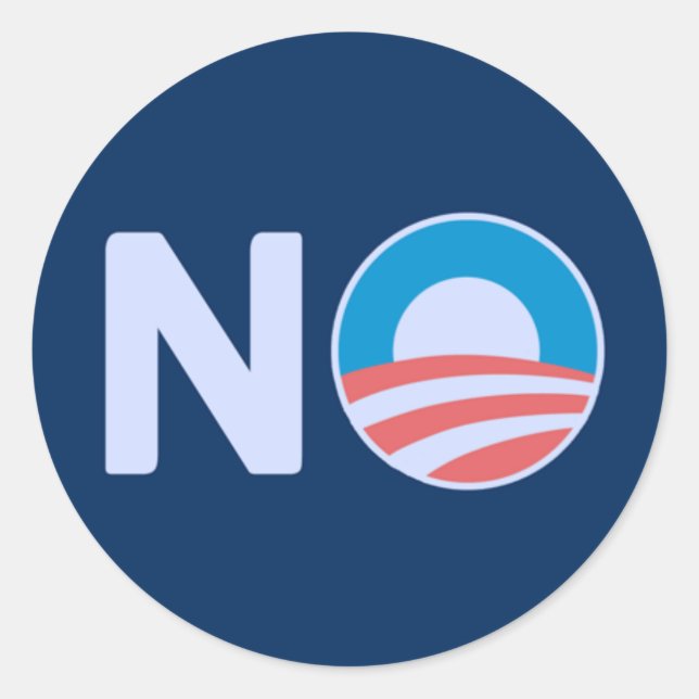 No Obama Sticker (Front)