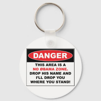 No Obama Zone Key Ring