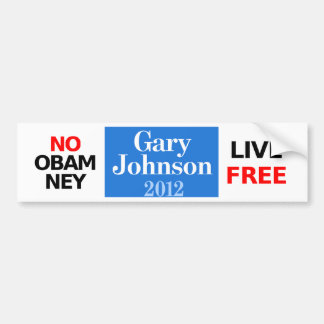 No Obamney - Gary Johnson bumper sticker
