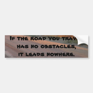 No Obstacles Bumper Sticker