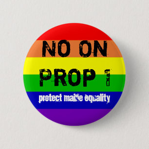 No On Prop 1, Protect Maine Equality 6 Cm Round Badge