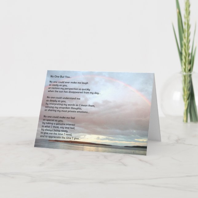 No One But You...Friendship Card (Front)