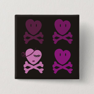 No one can tumble our love 15 cm square badge