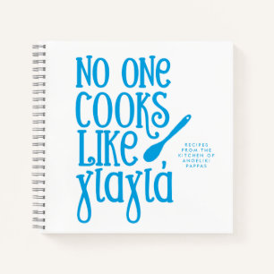 No one cooks like yiayia Greek grandmother recipe Notebook