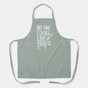 No one cooks like Yiayia Greek grandmother sage Apron