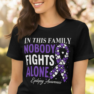 No One Fights Alone Epilepsy Family Tri-Blend Shirt