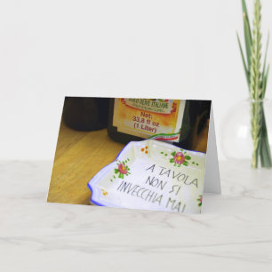 No One Grows Old At the Table Card